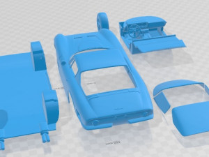 Bizzarrini GT 5300 Printable Car 3D Baskı Modeli