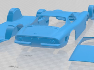 Bizzarrini GT 5300 Printable Car 3D Baskı Modeli