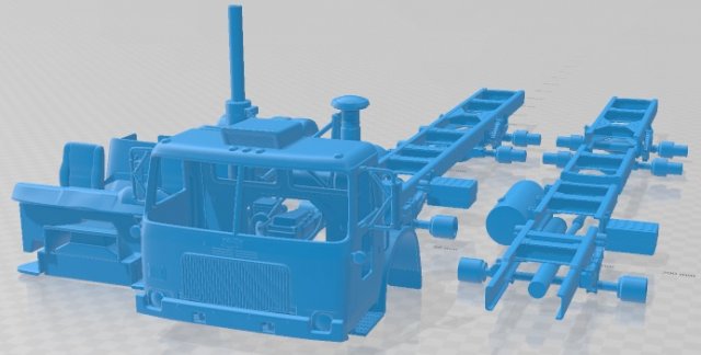 Autocar WXLL 2021 Printable Truck 3D Принт Модель .c4d .max .obj .3ds .fbx .stl .blend 