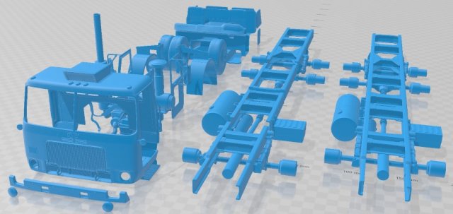 Autocar WXLL 2021 Printable Truck Modèles 3D en vedette .c4d .max .obj .3ds .fbx .stl .blend 