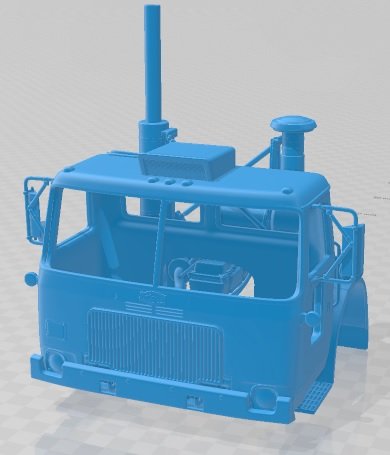 Autocar WXLL 2021 Printable Body Truck 3D Print Model .c4d .max .obj .3ds .fbx .stl .blend 
