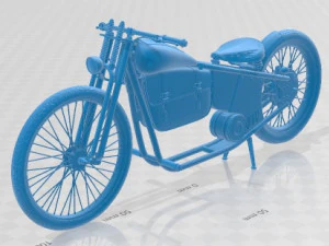 Sepeda Motor Cetak Aeroslon Bike HD 1975 Model Cetak 3D