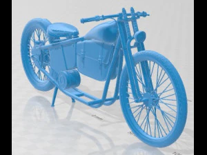 Aeroslon Bike HD 1975 Printable Motorbike 3D Print Model