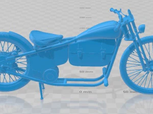 Aeroslon Bike HD 1975 Printable Motorbike 3D Print Model