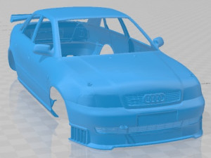 Audi A4 Quattro STW Printable Body Car Modèles 3D en vedette