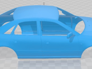 Audi A4 Quattro STW Printable Body Car Modèles 3D en vedette