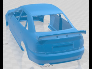 Audi A4 Quattro STW Printable Body Car Modèles 3D en vedette