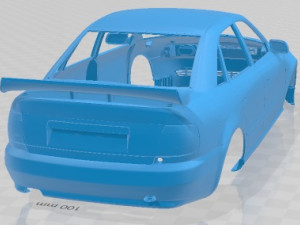 Audi A4 Quattro STW Printable Body Car Modèles 3D en vedette