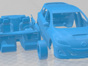 Mazdaspeed 3 2010 Printable Car Modèles 3D en vedette