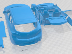 Mazdaspeed 3 2010 Printable Car Modèles 3D en vedette