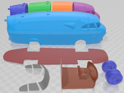 Pegaso Bacalao Printable Truck Modelo de impresión 3D