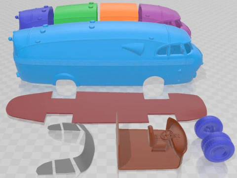 Pegaso Bacalao Printable Truck 3D Print Model