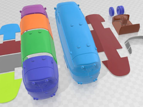 Pegaso Bacalao Printable Truck 3D Print Model