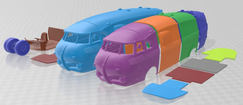 Pegaso Bacalao Printable Truck Modelo de impresión 3D .c4d .max .obj .3ds .fbx .stl .blend 