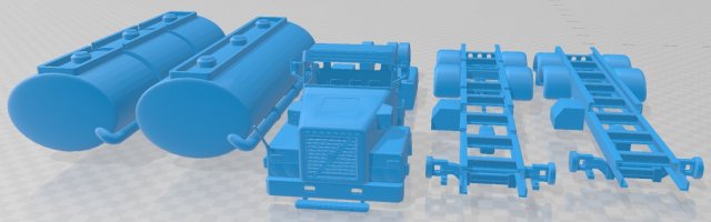 Volvo N10 Printable Truck 3D Baskı Modeli .c4d .max .obj .3ds .fbx .stl .blend 
