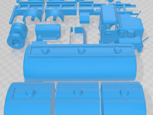 Volvo N10 Printable Truck 3D Baskı Modeli