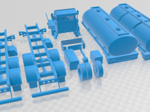 Volvo N10 Printable Truck 3D Baskı Modeli