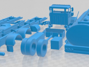 Volvo N10 Printable Truck 3D Baskı Modeli