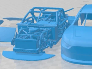 Mustang Nascar 2020 Printable Car 3D Print Model