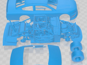 Mustang Nascar 2020 Printable Car 3D Принт Модель