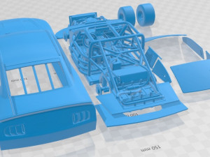 Mustang Nascar 2020 Printable Car 3D Принт Модель