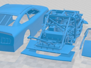 Mustang Nascar 2020 Printable Car 3D Принт Модель