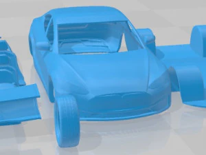 Tesla Model S 2021 Printable Car 3D Print Model