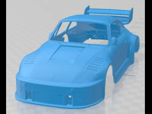 Porsche Warm Bogner 911- 930 Printable Body Car 3D Print Model