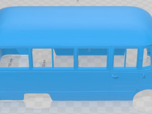 Mercedes Benz O 319 Microbus 1955 Printable Body Van 3Dプリントモデル