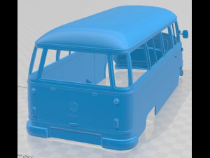 Mercedes Benz O 319 Microbus 1955 Printable Body Van 3Dプリントモデル