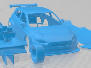 Hyundai i30 N TCR 2020 Printable Car 3D-printmodel