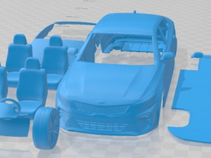 Kia Optima 2019 Printable Car 3Dプリントモデル
