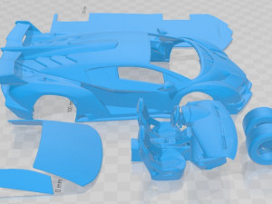 Veneno 2013 Printable Car 3D-printmodel