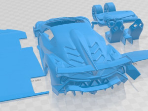 Veneno 2013 Printable Car 3D-printmodel