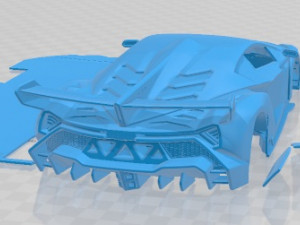 Veneno 2013 Printable Car 3D-printmodel