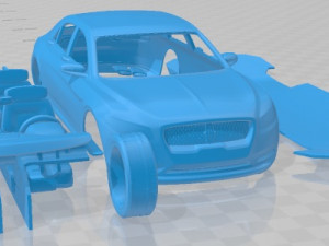 Lincoln Continental 2017 Printable Car Model Cetak 3D
