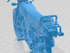 Hercules Supra 4GP 1979 Printable Motorbike 3D-Druckmodell