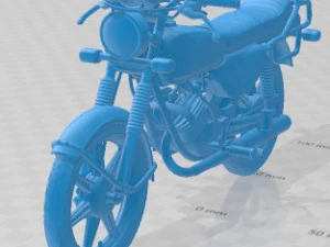 Мотоцикл Hercules Supra 4GP 1979 року для друку 3D Принт Модель