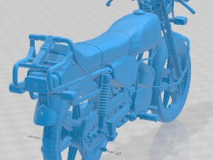 Hercules Supra 4GP 1979 Printable Motorbike 3D-Druckmodell