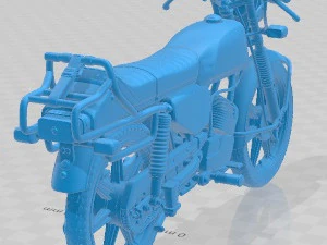 Hercules Supra 4GP 1979 Printable Motorbike 3D Print Model