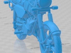 Hercules Supra 4GP 1979 Printable Motorbike 3D-Druckmodell