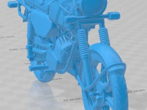 Hercules Supra 4GP 1979 Printable Motorbike 3D Print Model