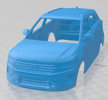 Hyundai IX25 2014 Printable Body Car 3D Принт Модель .c4d .max .obj .3ds .fbx .stl .blend