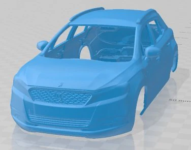 DS 6 2017 Printable Body Car 3D Print Model .c4d .max .obj .3ds .fbx .stl .blend 