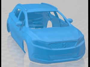 DS 6 2017 Printable Body Car 3D प्रिंट मॉडल