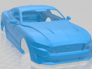 Mustang GT 2020 Printable Body Car 3D Baskı Modeli