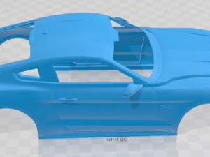 Mustang GT 2020 Printable Body Car 3D Baskı Modeli