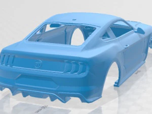 Mustang GT 2020 Printable Body Car 3D Print Model