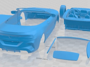 M8 Competition Cabrio 2020 Printable Car Modello di stampa 3D
