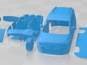 Van imprim&iacute;vel Mercedes Benz Classe T Modelo de Impressão 3D